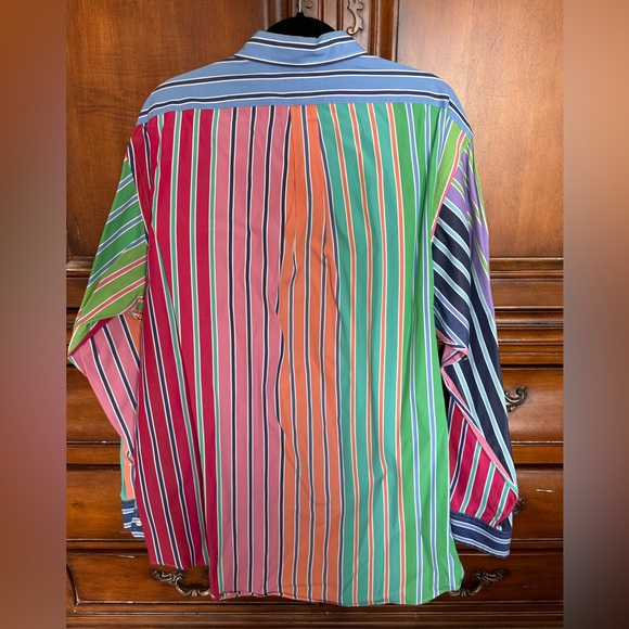 Ralph Lauren Vibrant Striped Men's Shirt - Picture 3 of 3